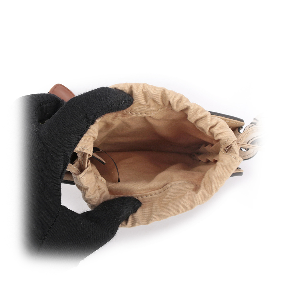 【SEE BY CHLOE】Cecilya 束口迷你斜背包(米色)