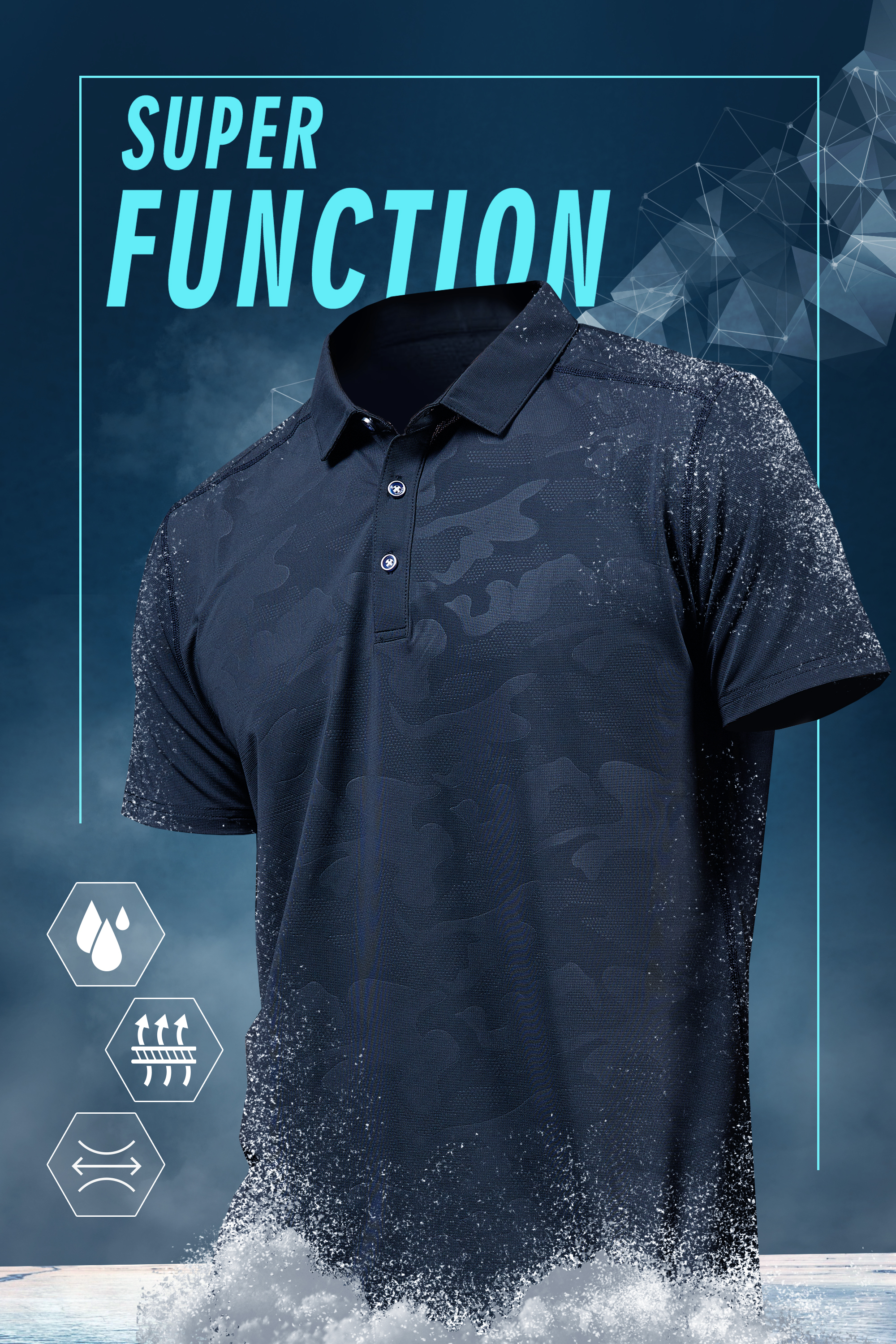 吸濕排汗涼感高爾夫球衣