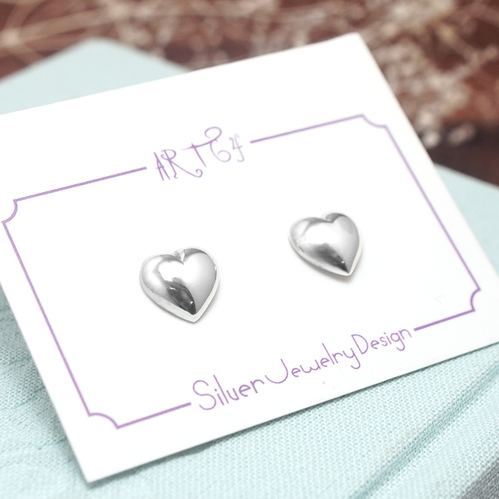 甜蜜愛戀 愛心 925純銀耳環