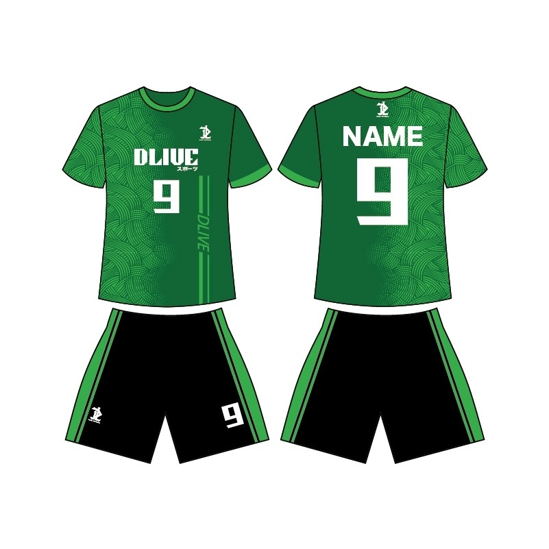 昇華圓領足球服 - 海峽