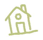 綠色小房子插圖
