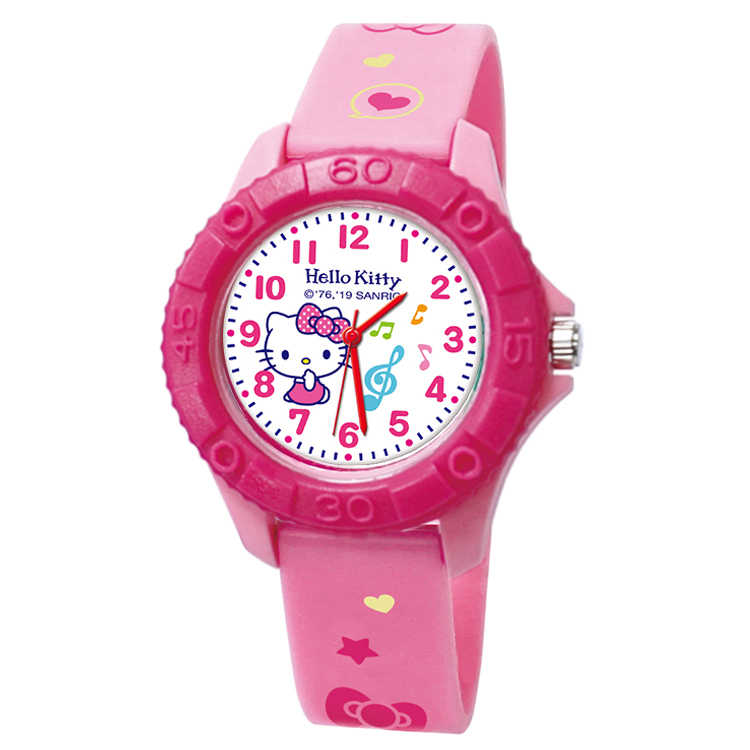 Hello Kitty音符雙色殼兒童手錶