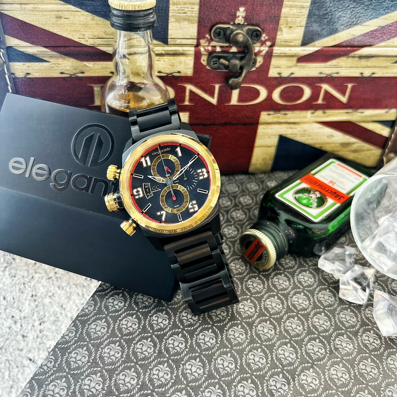 【elegantsis】愛樂時 堅毅時尚計時腕錶 ELJF48KS-OB01MA 43mm 現代鐘錶