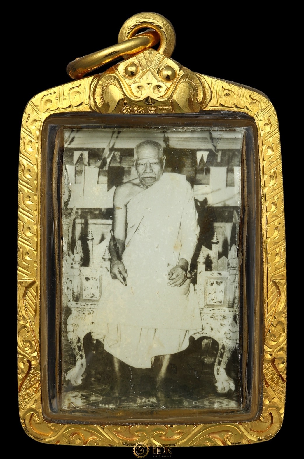 真品龍婆昆（多拉加）極稀有雙面配戴頂級法照—龍婆昆-瓦邦歇-約莫佛歷2490年|龍飛佛牌LuffyAmulet