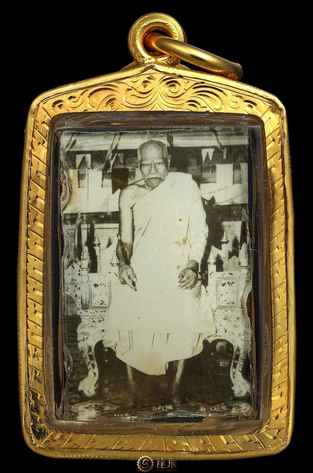 真品龍婆昆（多拉加）極稀有雙面配戴頂級法照—龍婆昆-瓦邦歇-約莫佛歷2490年|龍飛佛牌LuffyAmulet