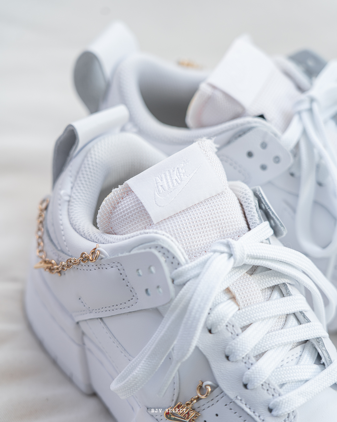 #活動款現貨 Nike Dunk Low Disrupt 金鏈 全白解構 DO5219-111 白