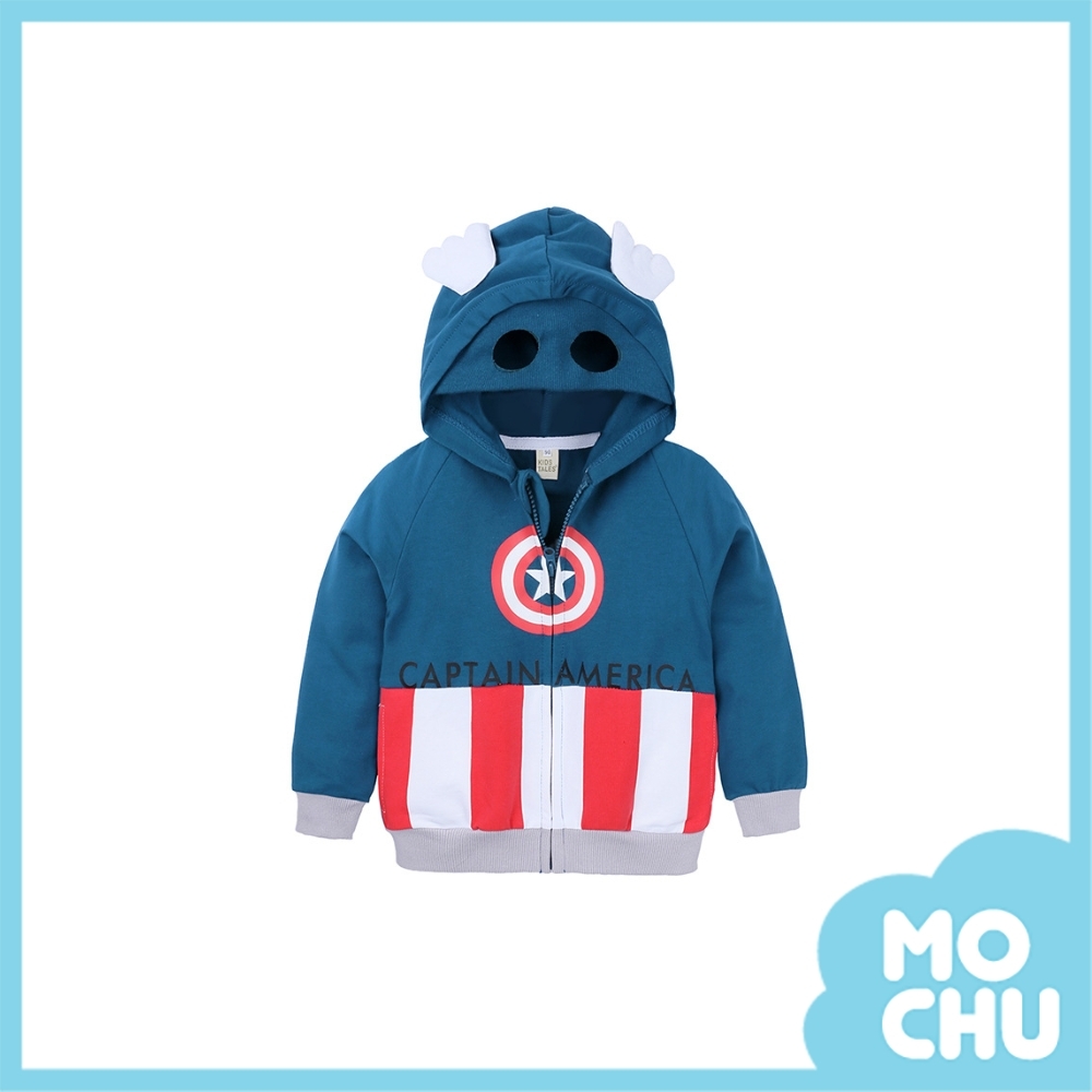 美國隊長拉鍊連帽外套