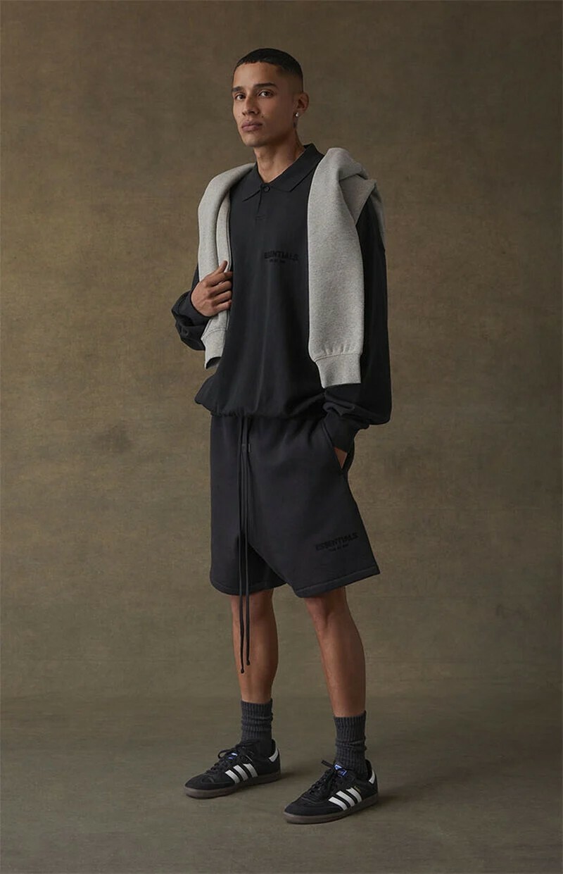 Essentials Fear Of God Stretch Limo Sweat Shorts 植絨