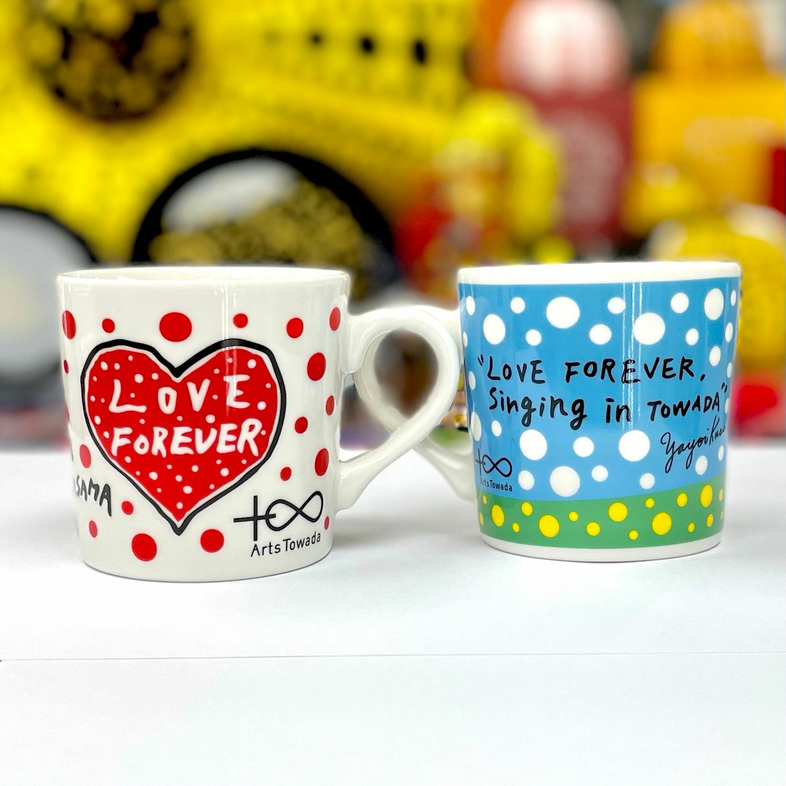 Yayoi Kusama Mug Pumpkin (Blue / Red)