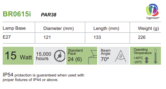 曼佳美節能燈泡 - BR0615I