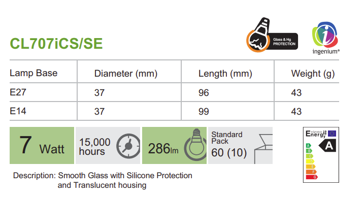 曼佳美節能燈泡 - CL707ICS
