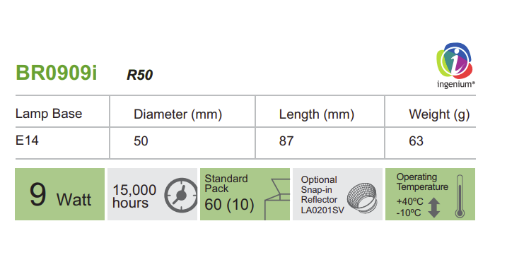曼佳美節能燈泡 - BR0909I