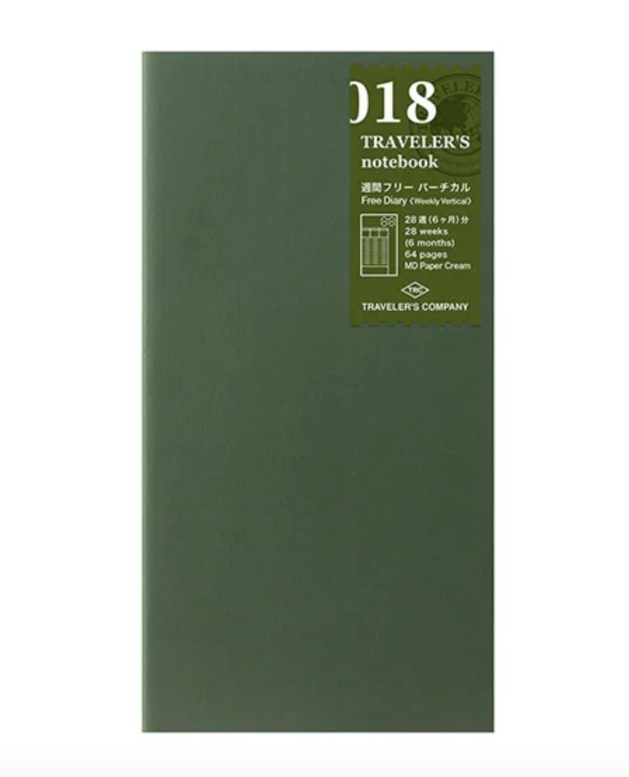 TRAVELER'S notebook (TN) | 018 週間直式手帳