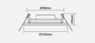 MEGAMAN CHICO 可調節嵌入式 LED 筒燈（組合）5W