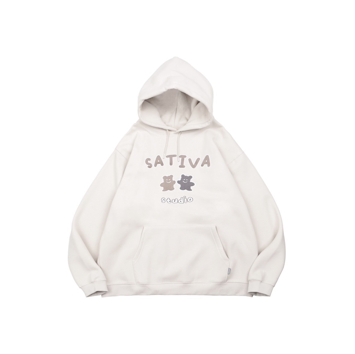 BRC-02  "Bear Cloud " Hoodie - Oatmeal