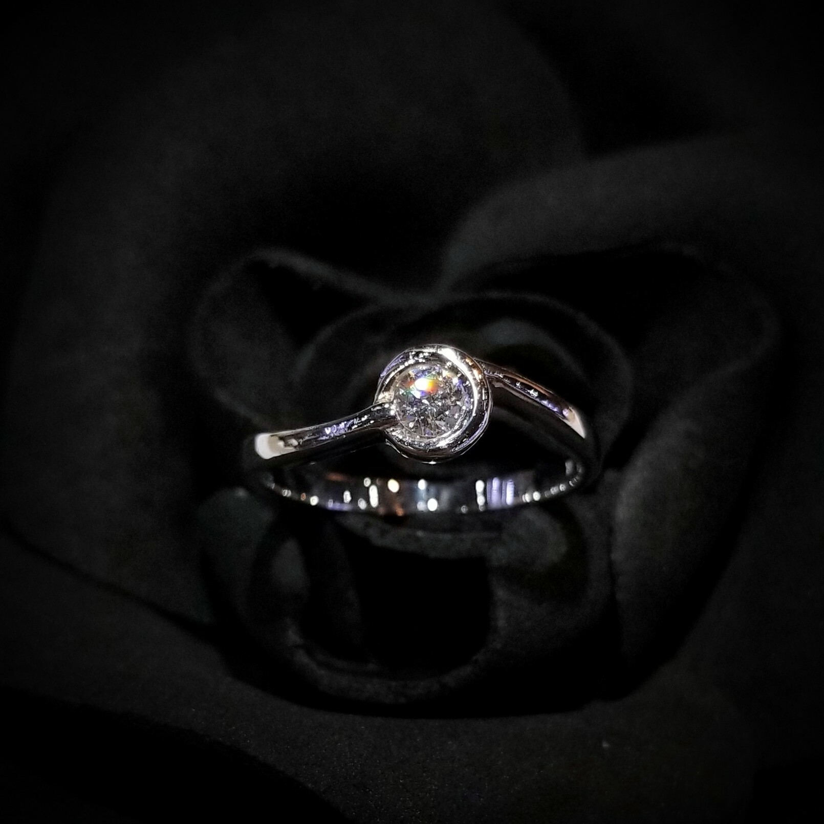 18K White Gold 0.20ct Diamond Ring