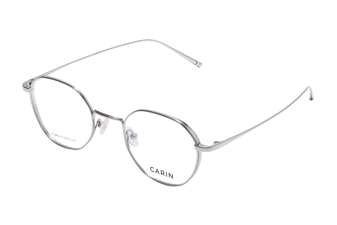 メガネ CARIN Gus P M SIZE C2 GUS P (M SIZE) C2 CARIN光學眼鏡-GUS P C2 銀-韓國眼鏡品牌