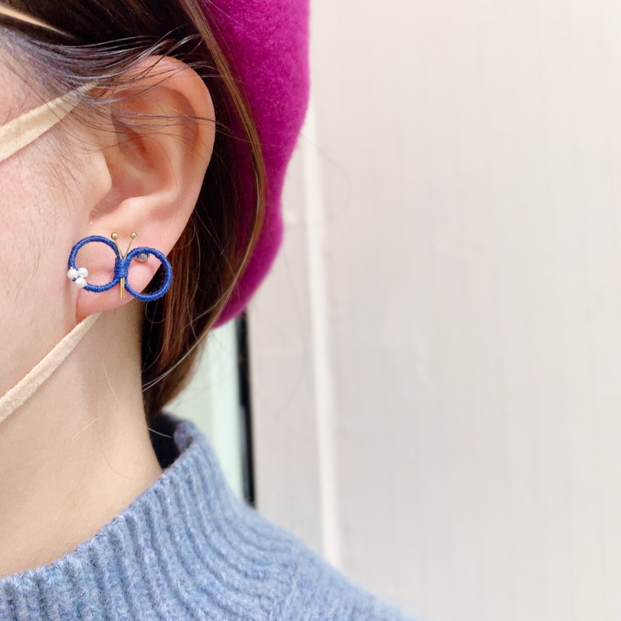 [日本制]Luccica 線蝴蝶耳環 (*網站限定優惠價*)