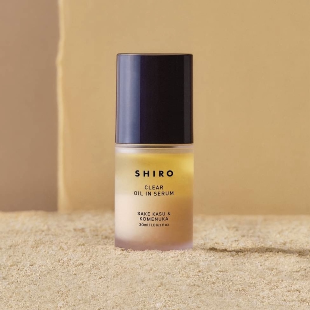 SHIRO Clear SAKE KASU & KOMENUKA Oil in Serum 酒粕米糠美容精華油 30ml