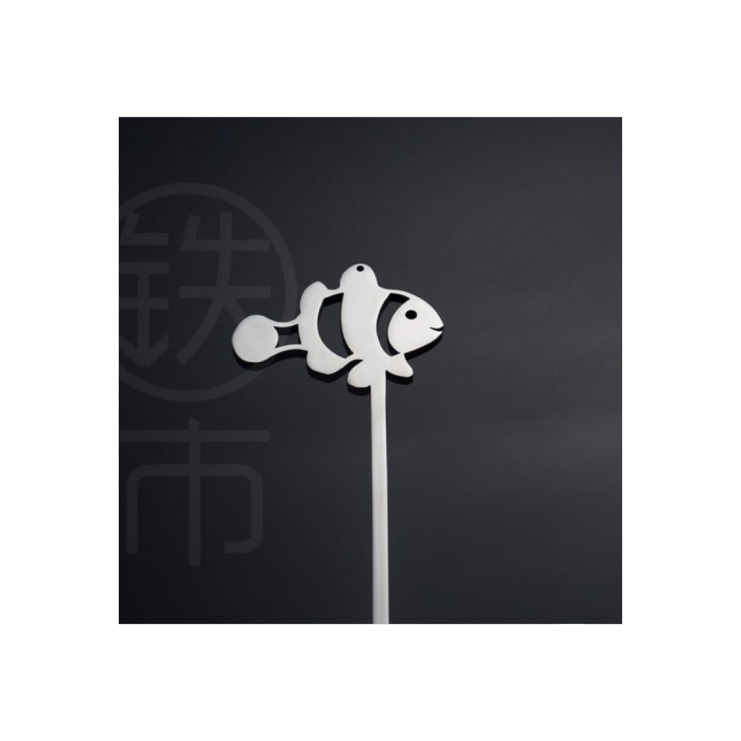▲鉄市設計-高質感304不鏽鋼造型探棒-小丑魚 @