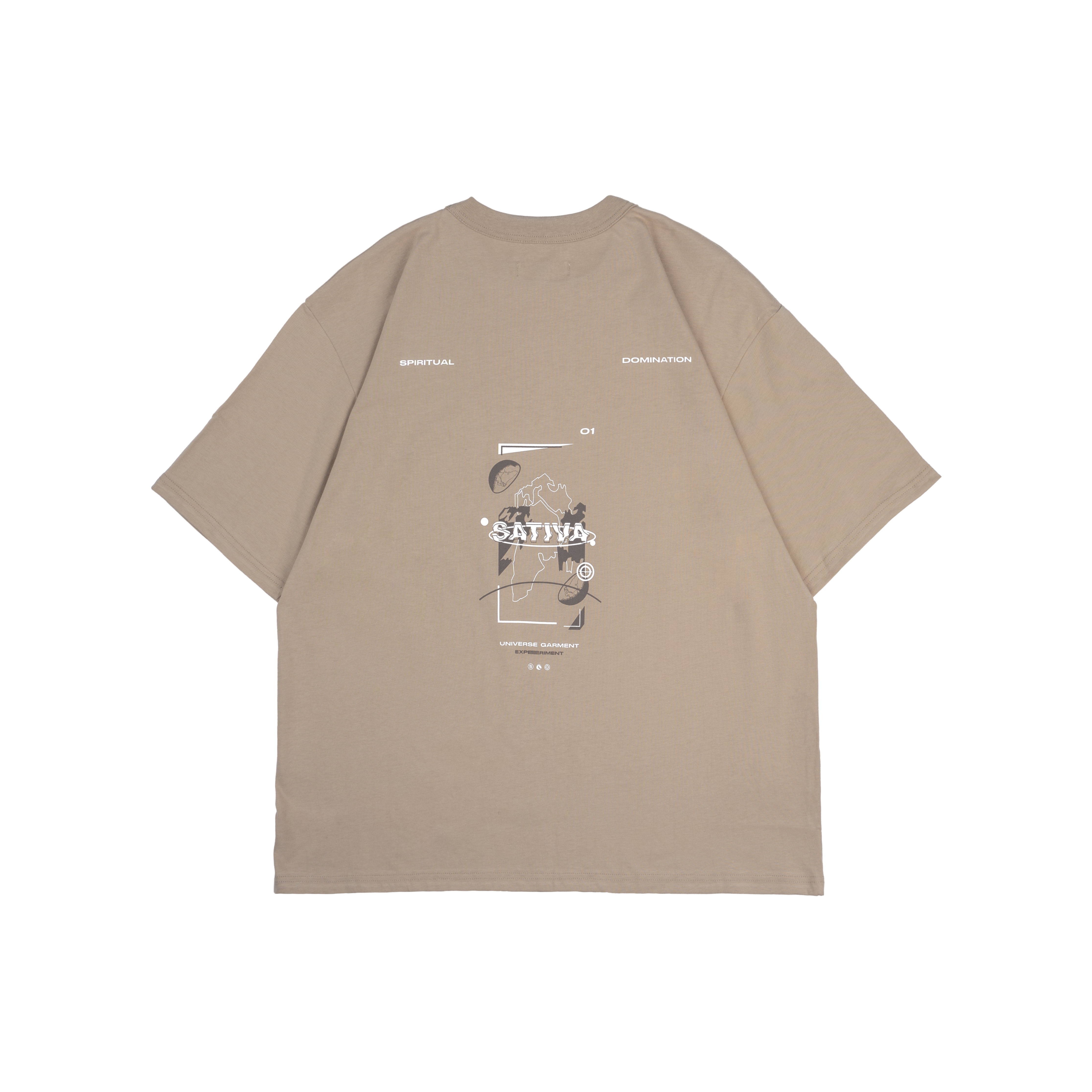 UG-01 "universe" Logo Tee - Sand