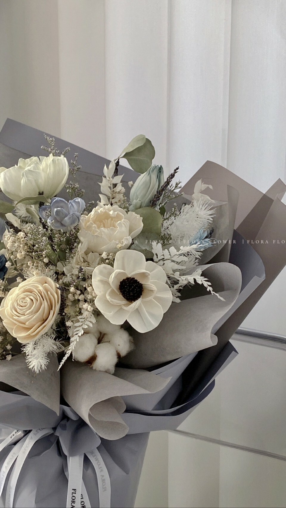 乾燥花束-霧漫清晨