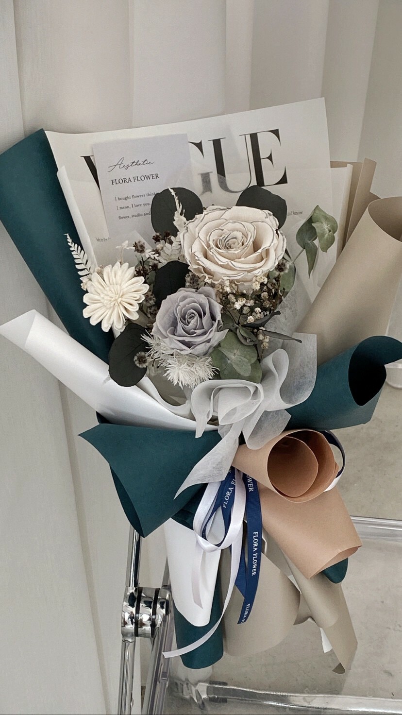 乾燥永生花束-苔蘚之森