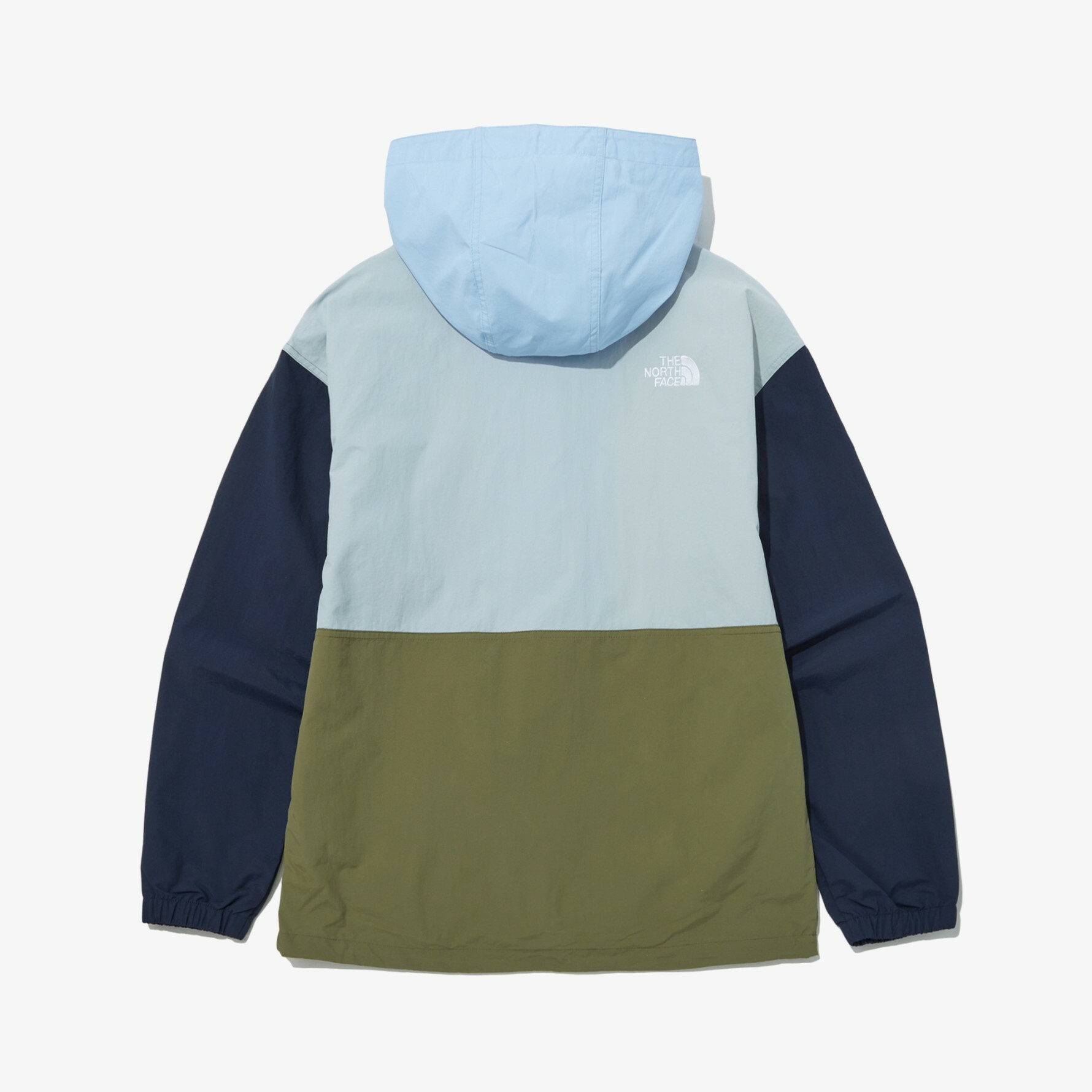 THE NORTH FACE EXPLORING 連帽 風衣外套 拼接 黃綠藍 NJ3BP10F