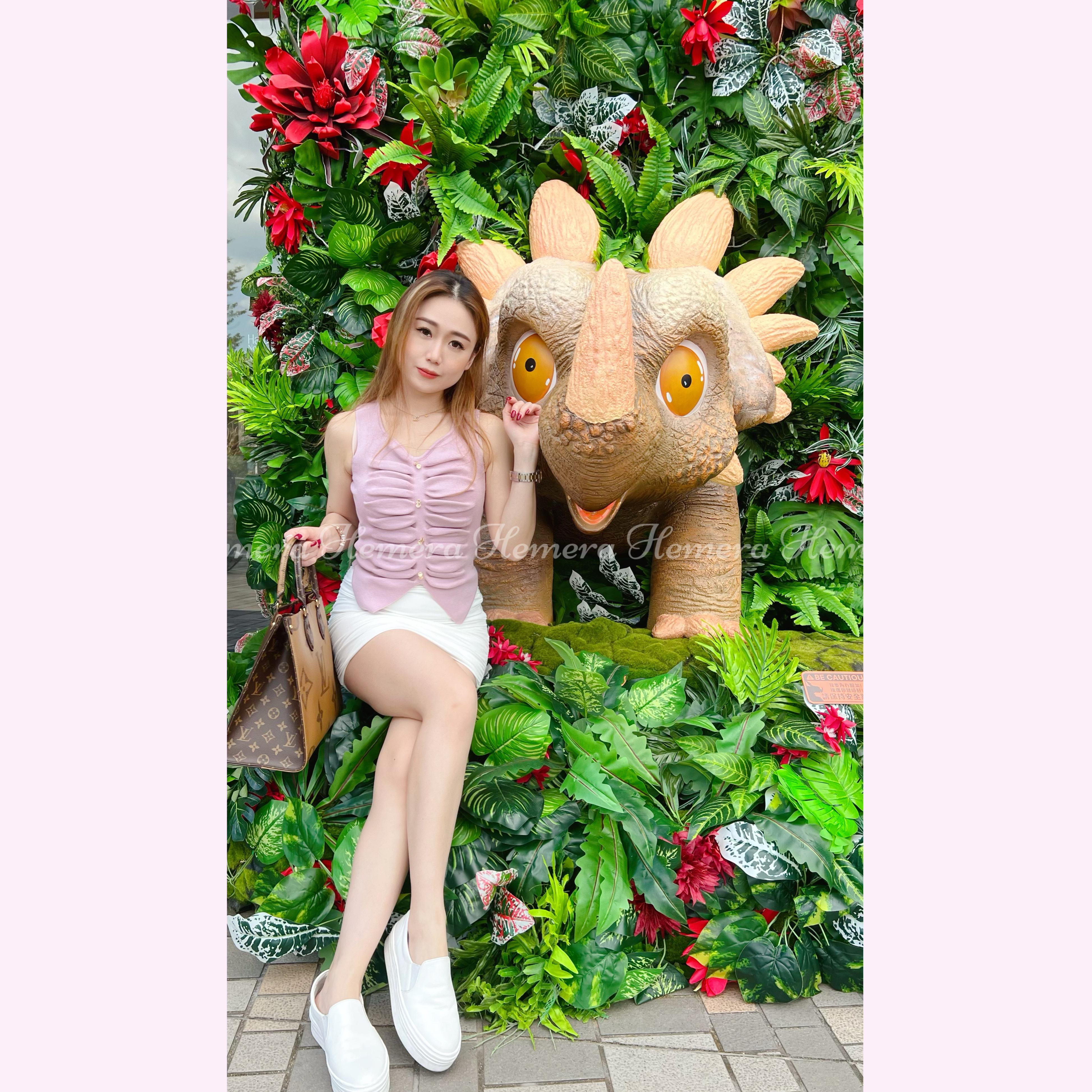 TP23W0240 超顯瘦V SHAPE下擺摺摺上身