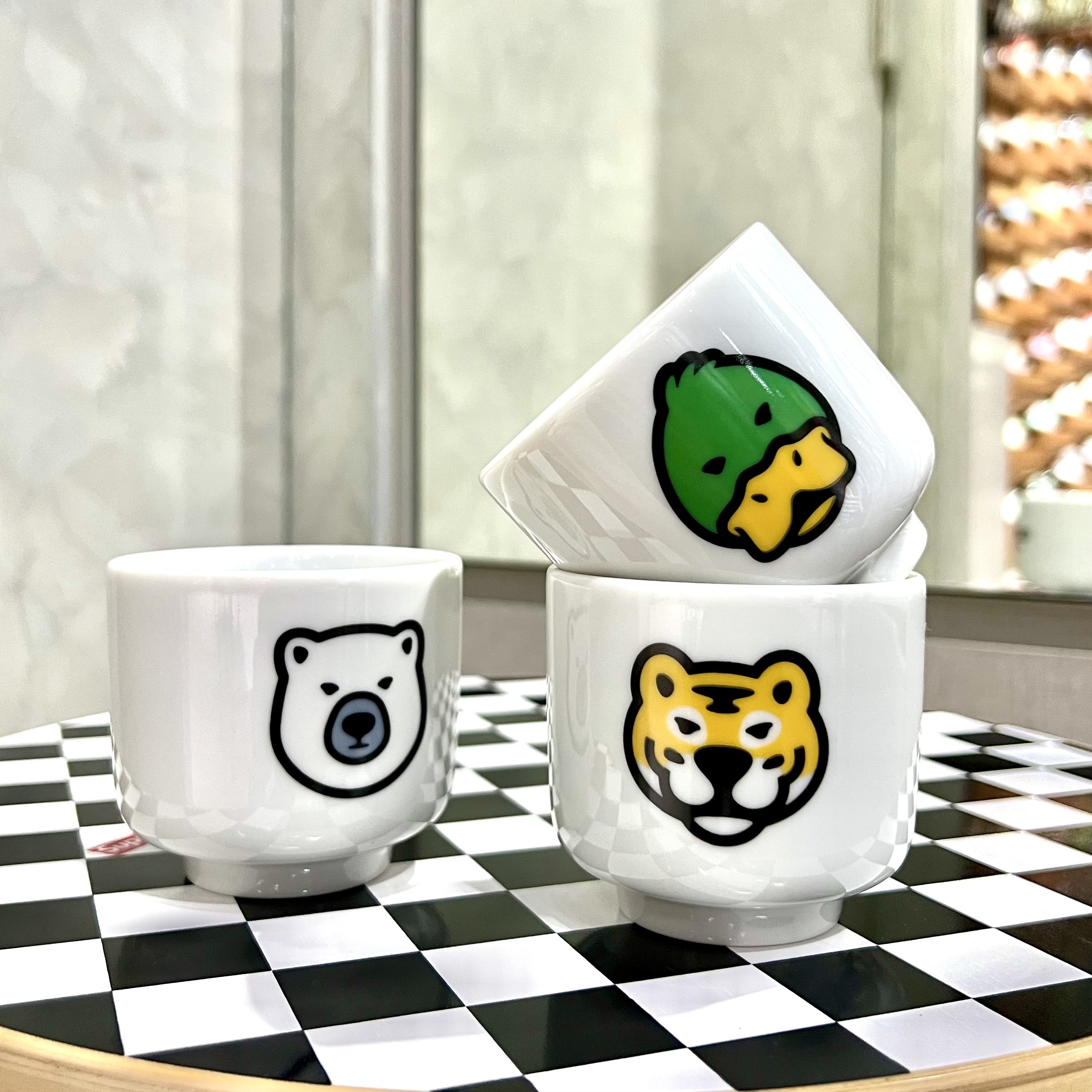 HUMAN MADE ANIMAL SAKE CUP SET (SET OF 3) 動物清酒杯組-HM23GD