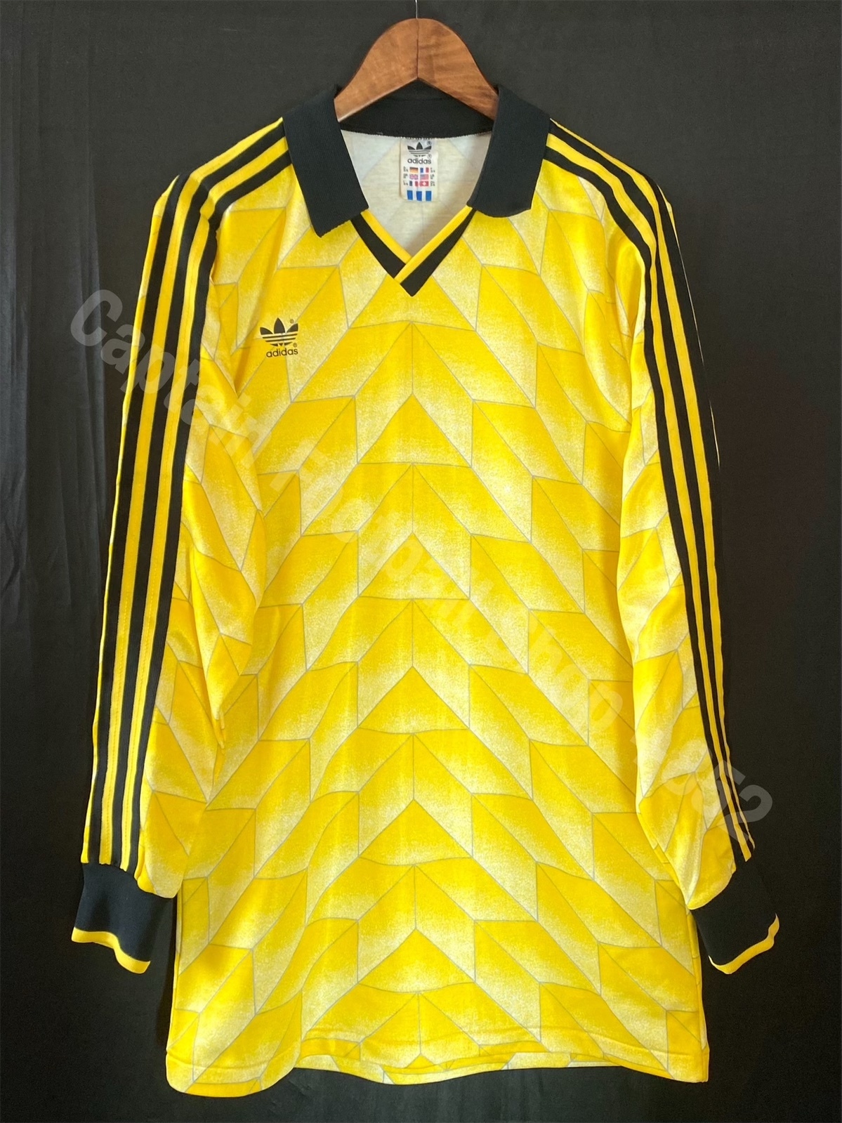 (Player Issue) Borussia Dortmund 1987-1989 Adidas Home Player Issue Template Shirt