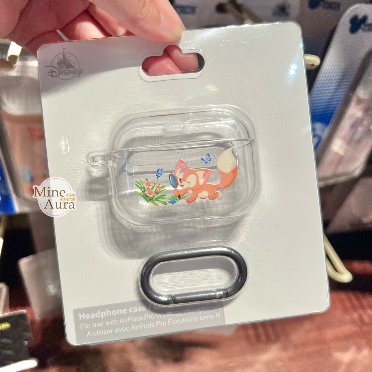 玲娜貝兒 Lina bell 拿放大鏡 圖案 apple AirPods Pro 透明 耳機保護套 -香港迪士尼樂園