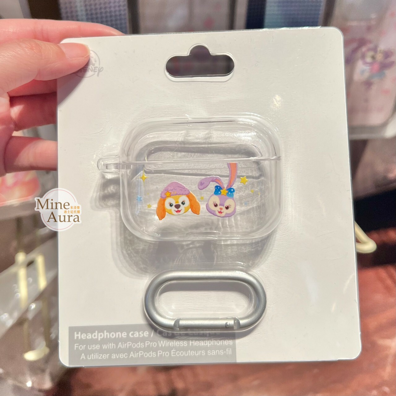 史黛拉露 星黛露 StellaLou 可琦安 餅乾 CookieAnn 大頭圖案 apple AirPods Pro 透明 耳機保護套 -香港迪士尼樂園
