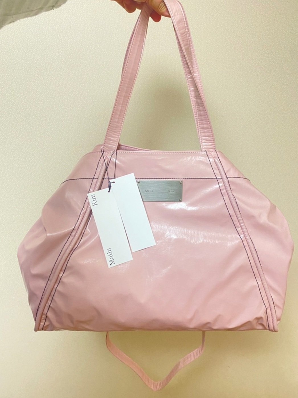 MATIN KIM BIG COATING TOTE BAG