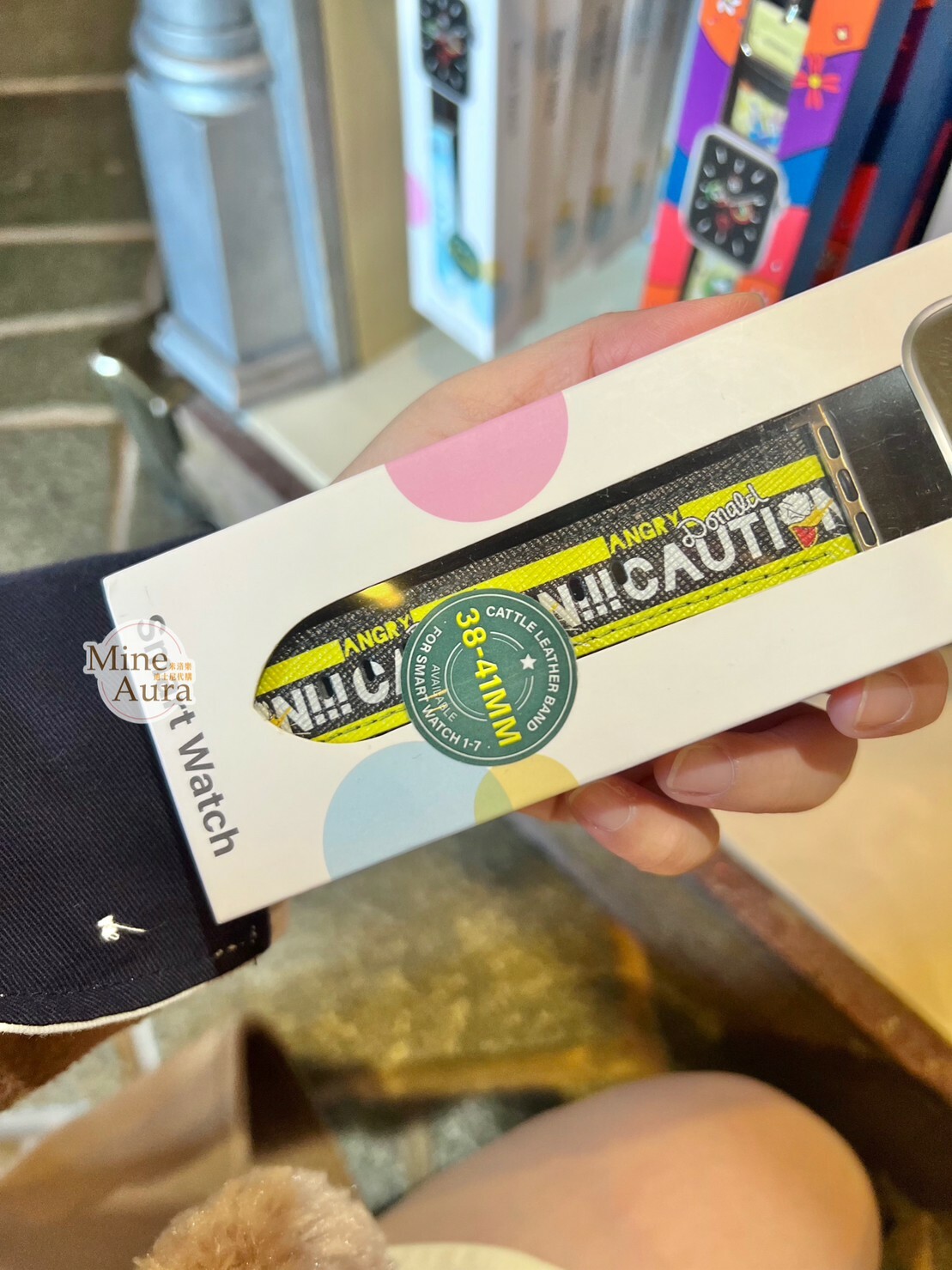 唐老鴨 Donald 黑黃色 Apple Watch 錶帶 適用38-41mm -香港迪士尼樂園