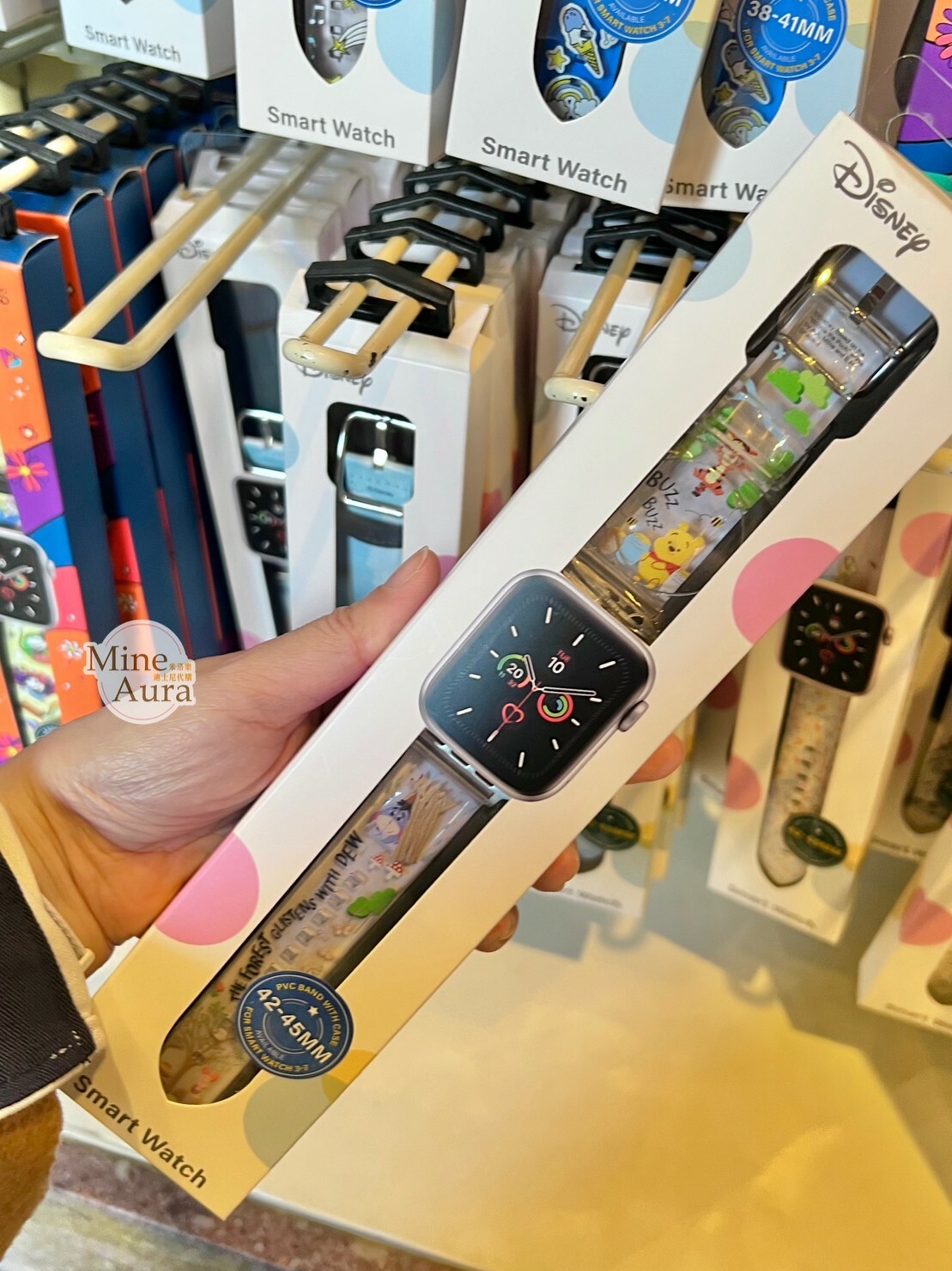 小熊維尼 Winnie the Pooh 滿版塗鴉 Apple Watch 錶帶 適用42-45mm -香港迪士尼樂園