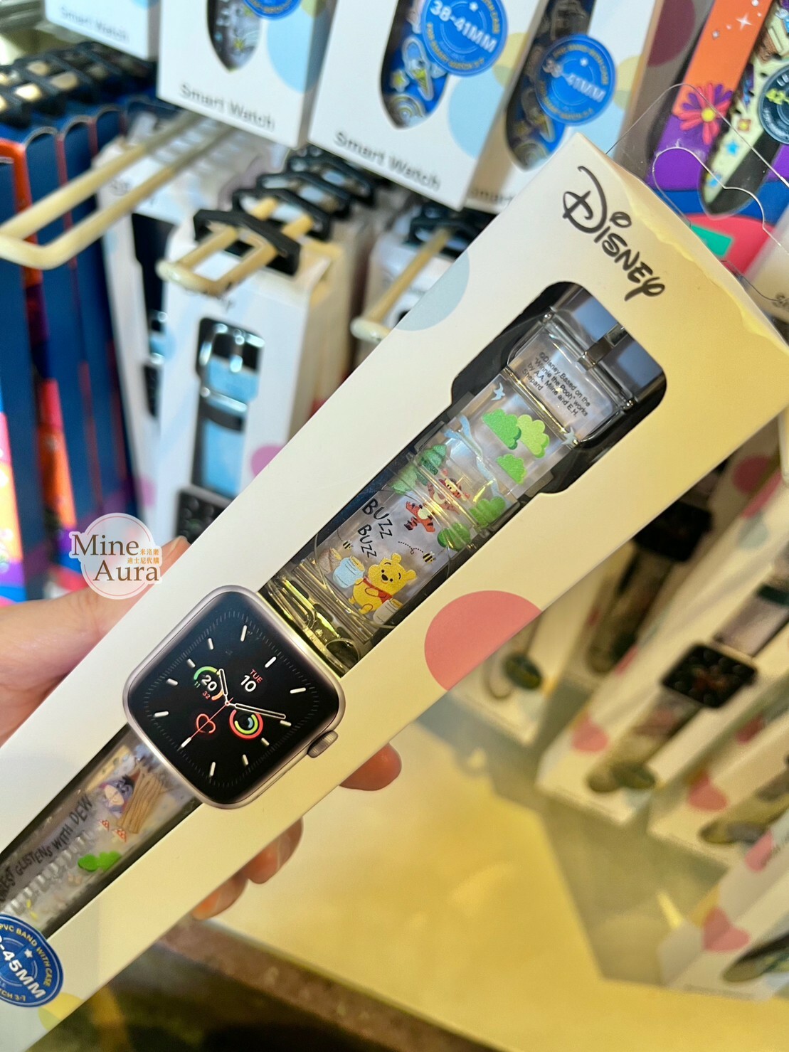 小熊維尼 Winnie the Pooh 滿版塗鴉 Apple Watch 錶帶 適用42-45mm -香港迪士尼樂園
