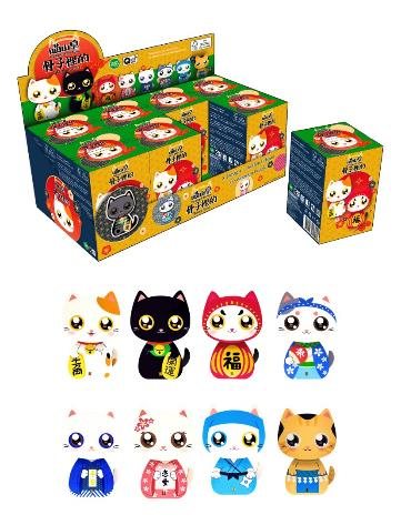 Jigzle 3D Puzzle Qute Quti - Blind Boxes - The King Of The Meow - Skeleton Series
