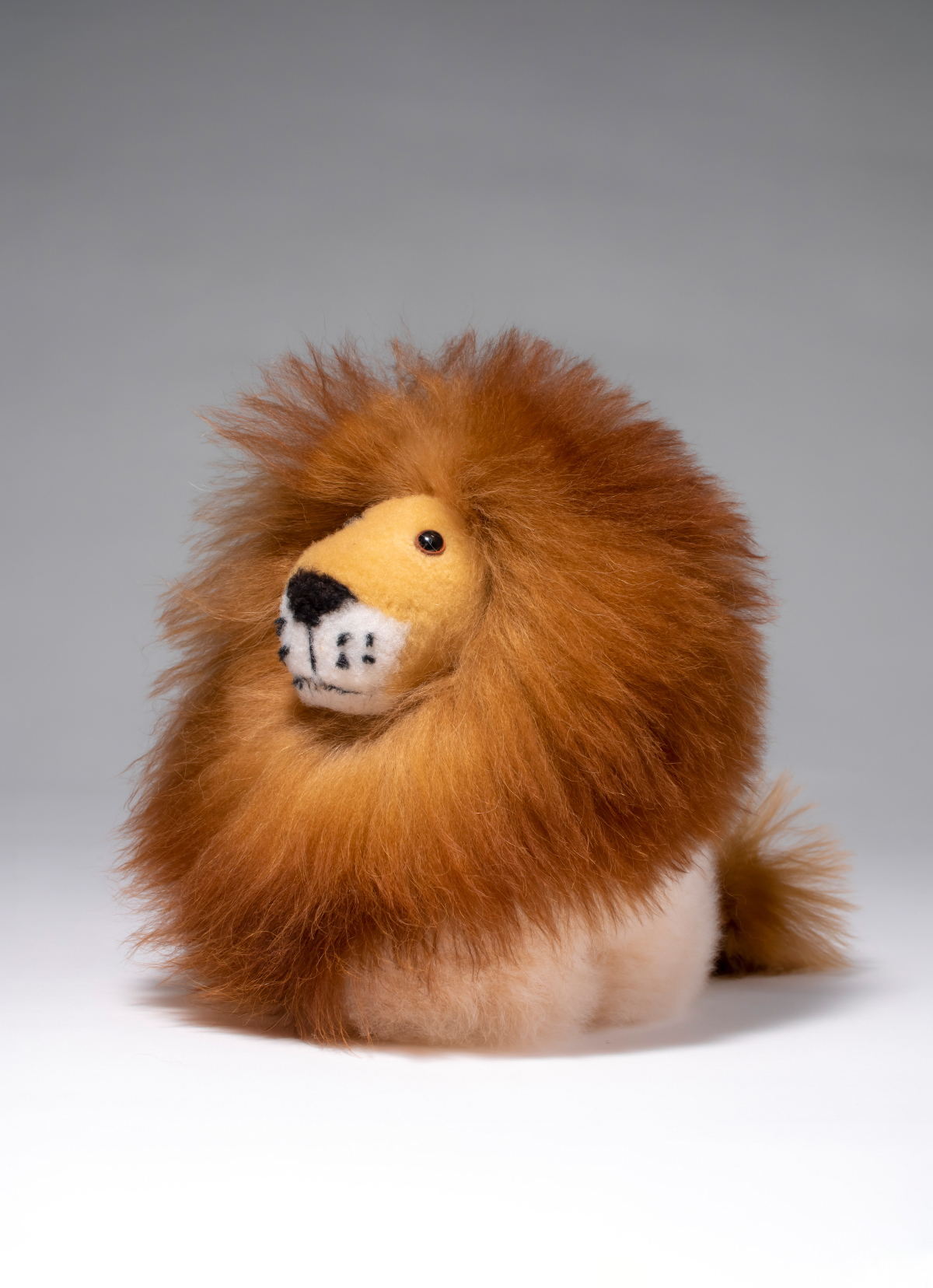 【秘魯國家館】ST.MALO秘魯工匠手工天然羊駝毛-獅子娃娃-20cm-2205LK-淺棕駝