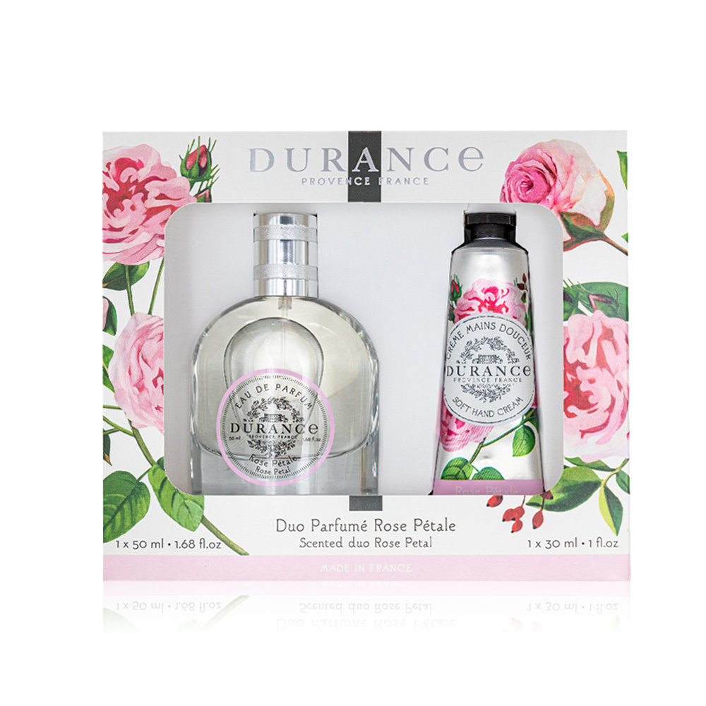 【玫瑰花瓣】花漾香氛保養組[淡香精+護手霜]