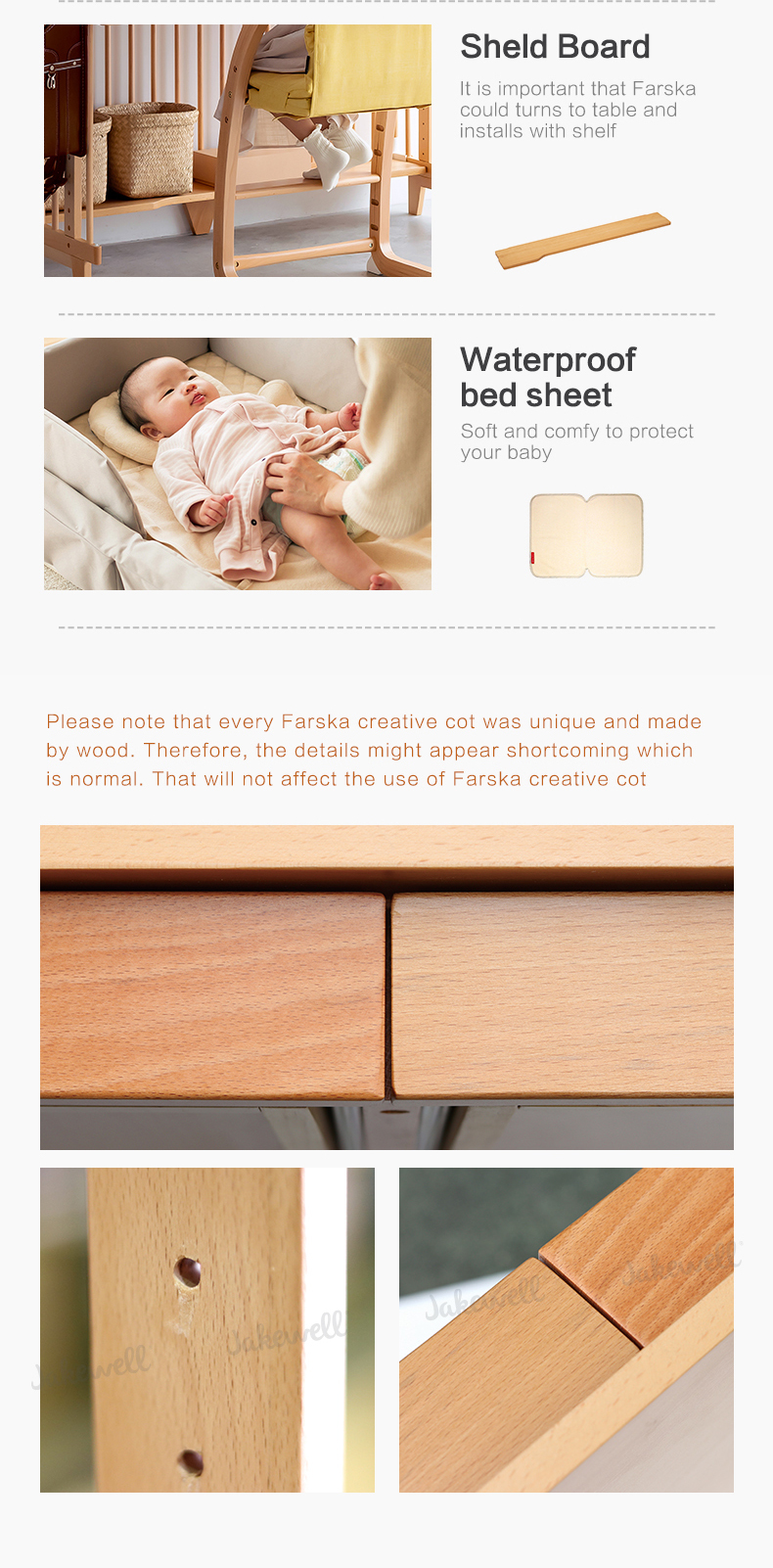 Creative Cot Long w Compact Bed +Joint Mat| Jakewell Creative Cot Long w Compact Bed +Joint Mat| Jakewell