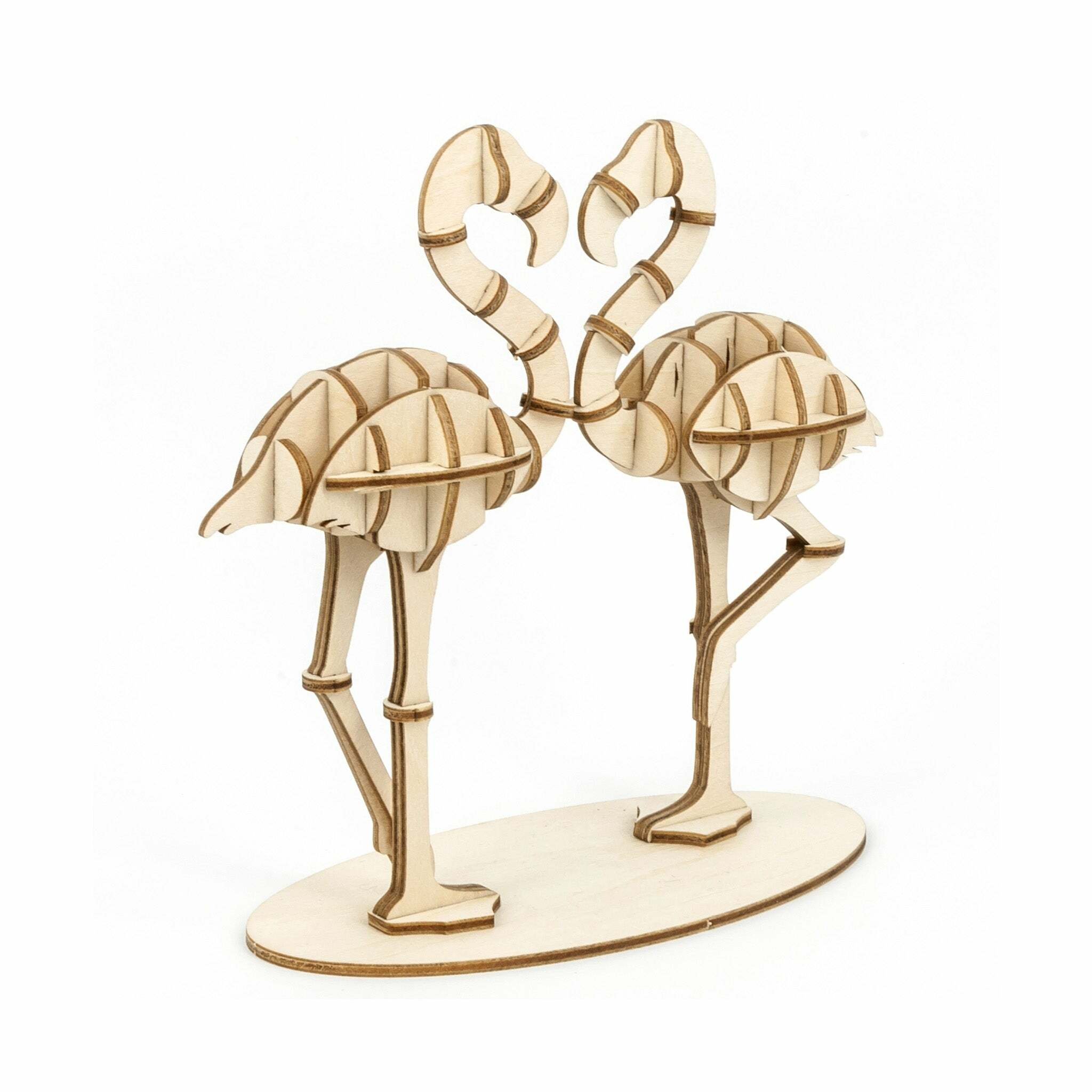JIGZLE (E) 3D PLYWOOD PUZZLE - Flamingo