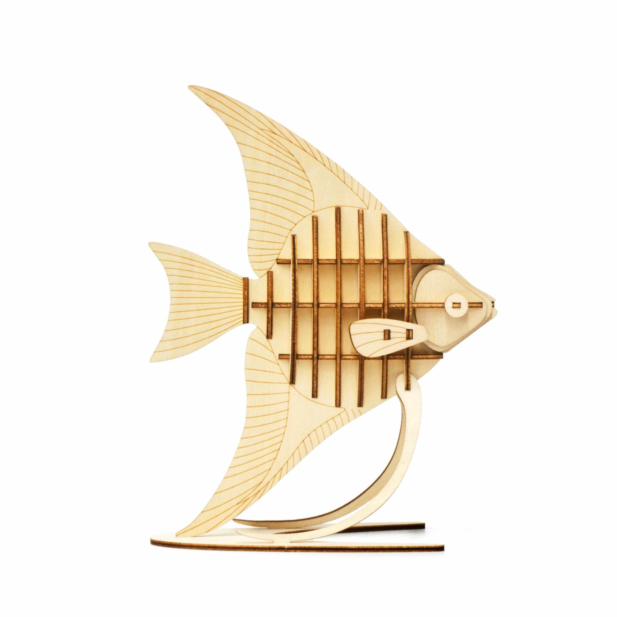 JIGZLE (E) 3D PLYWOOD PUZZLE - Angel Fish
