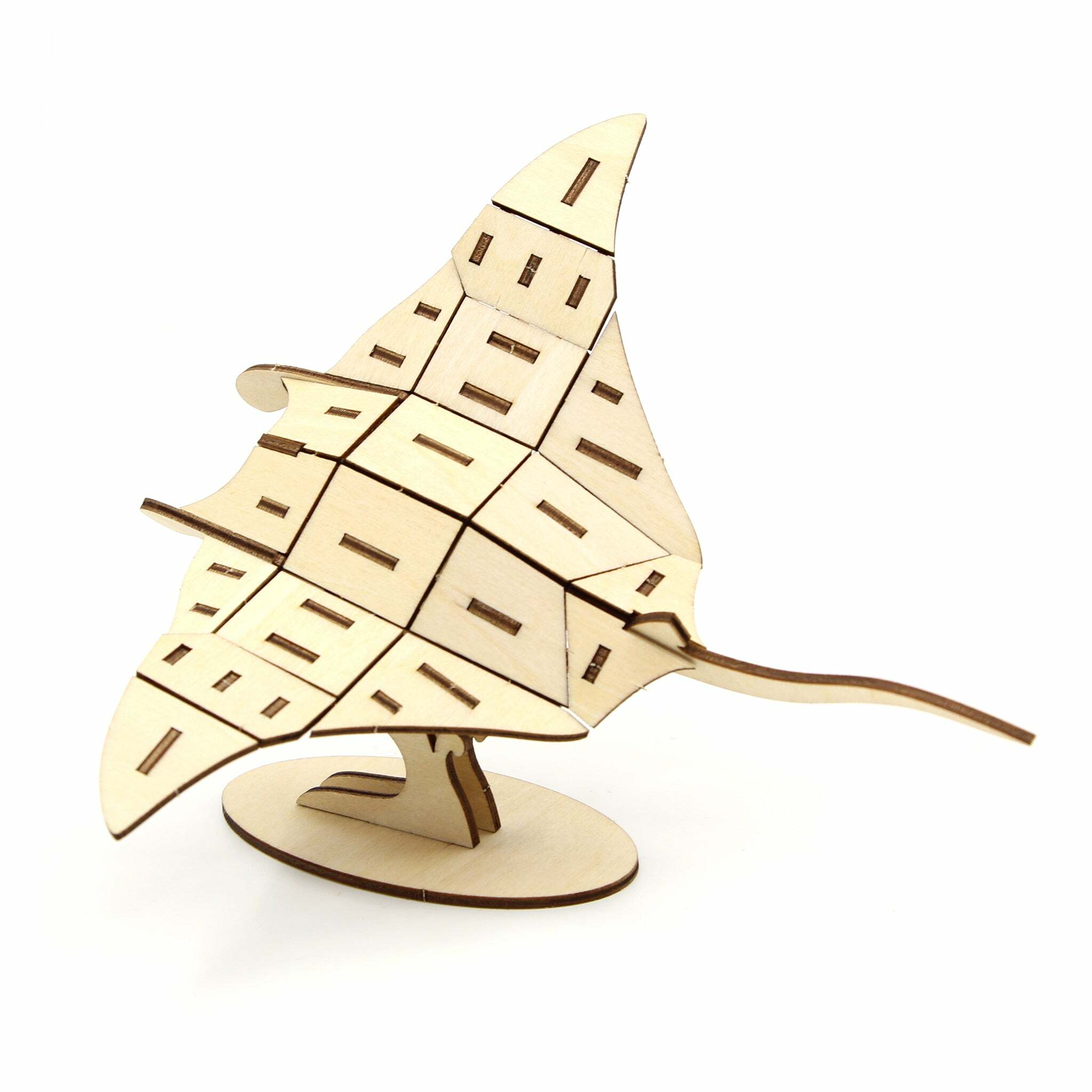 JIGZLE (E) 3D PLYWOOD PUZZLE - Manta Ray