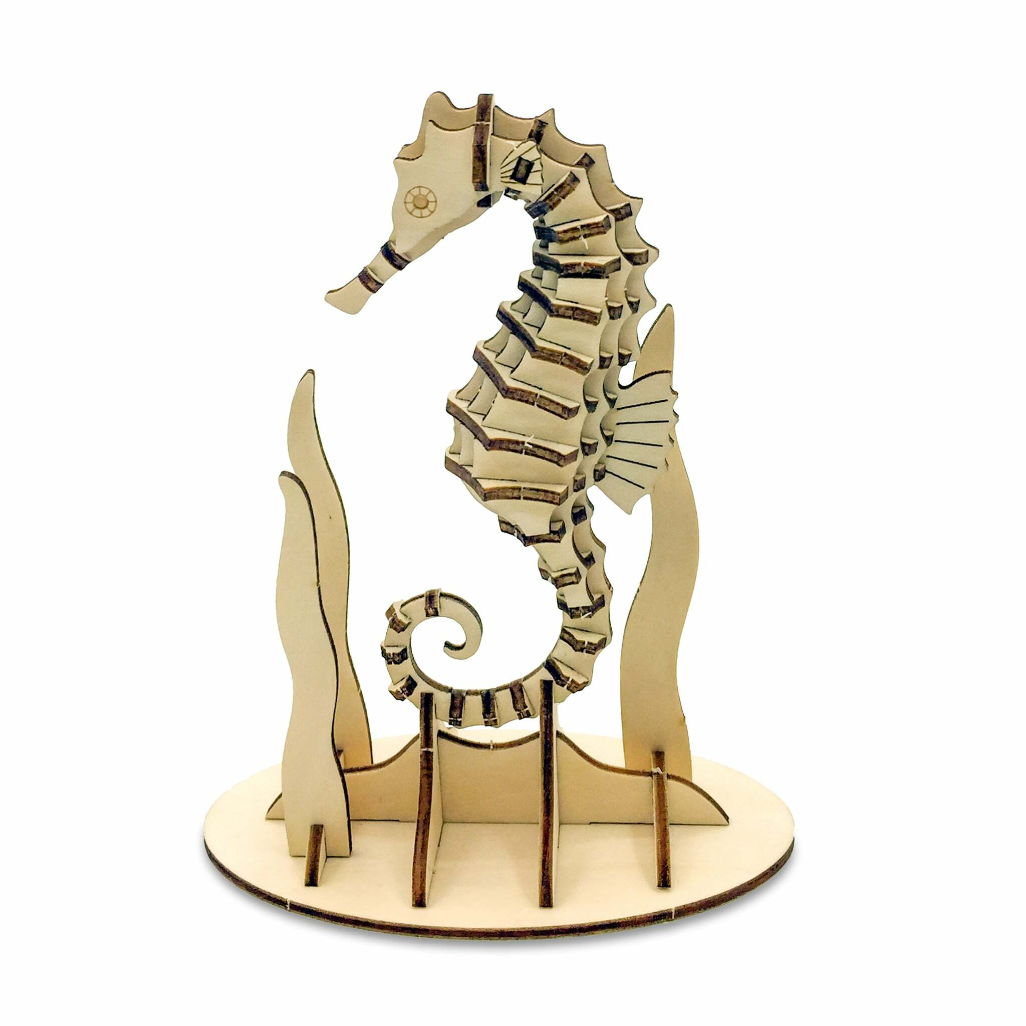 JIGZLE (E) 3D PLYWOOD PUZZLE - Sea horse
