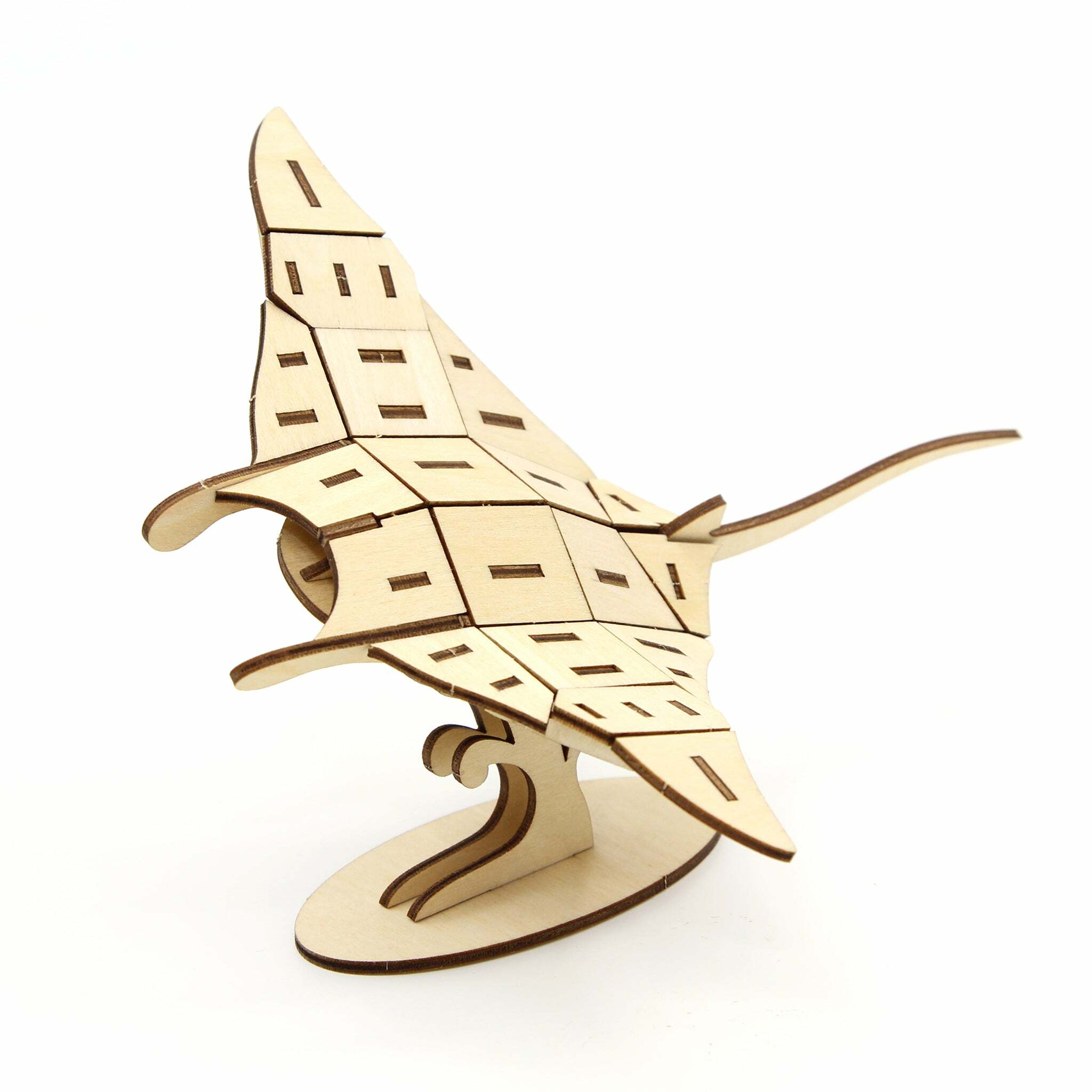 JIGZLE (E) 3D PLYWOOD PUZZLE - Manta Ray