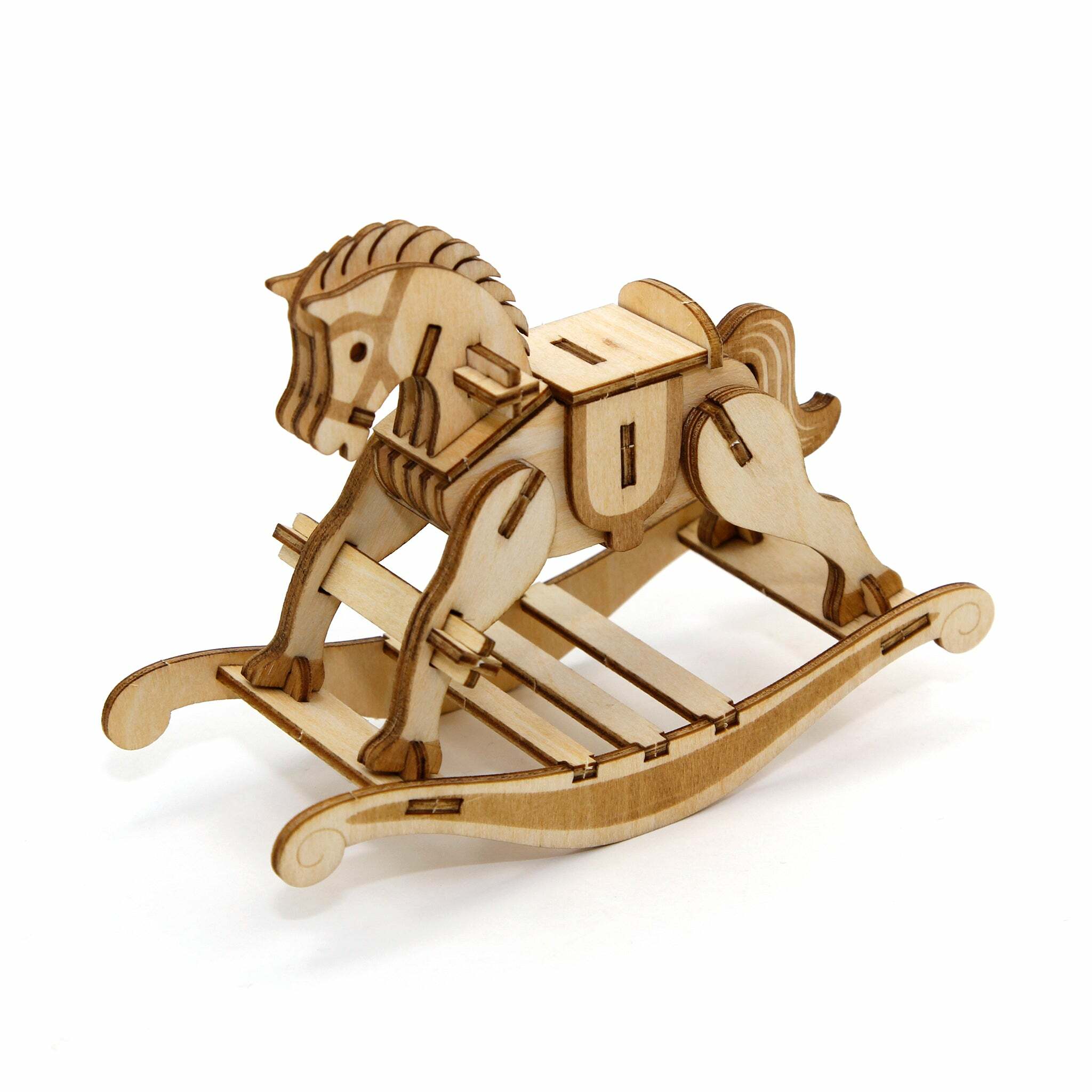 JIGZLE (E) 3D PLYWOOD PUZZLE - Rocking Horse