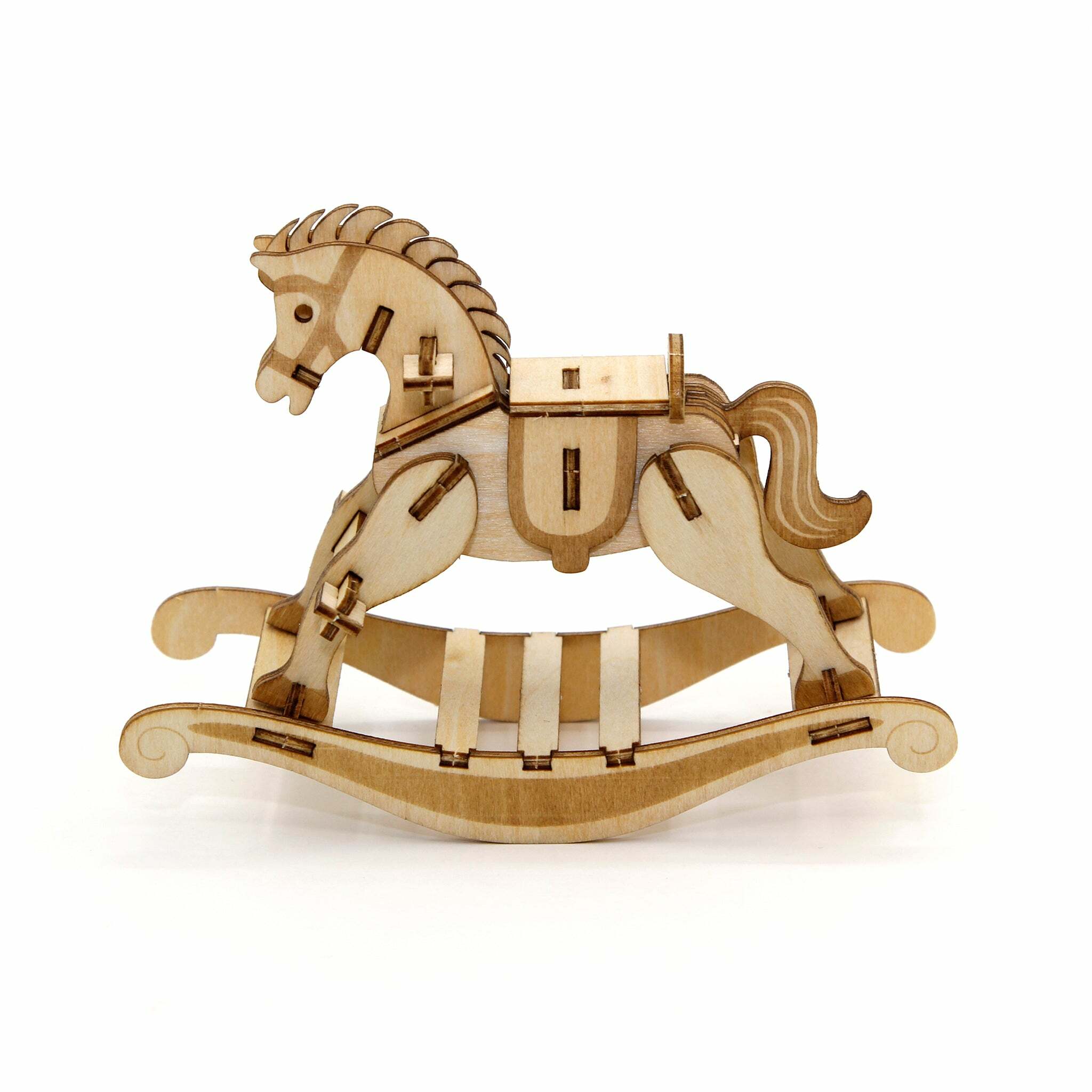 JIGZLE (E) 3D PLYWOOD PUZZLE - Rocking Horse