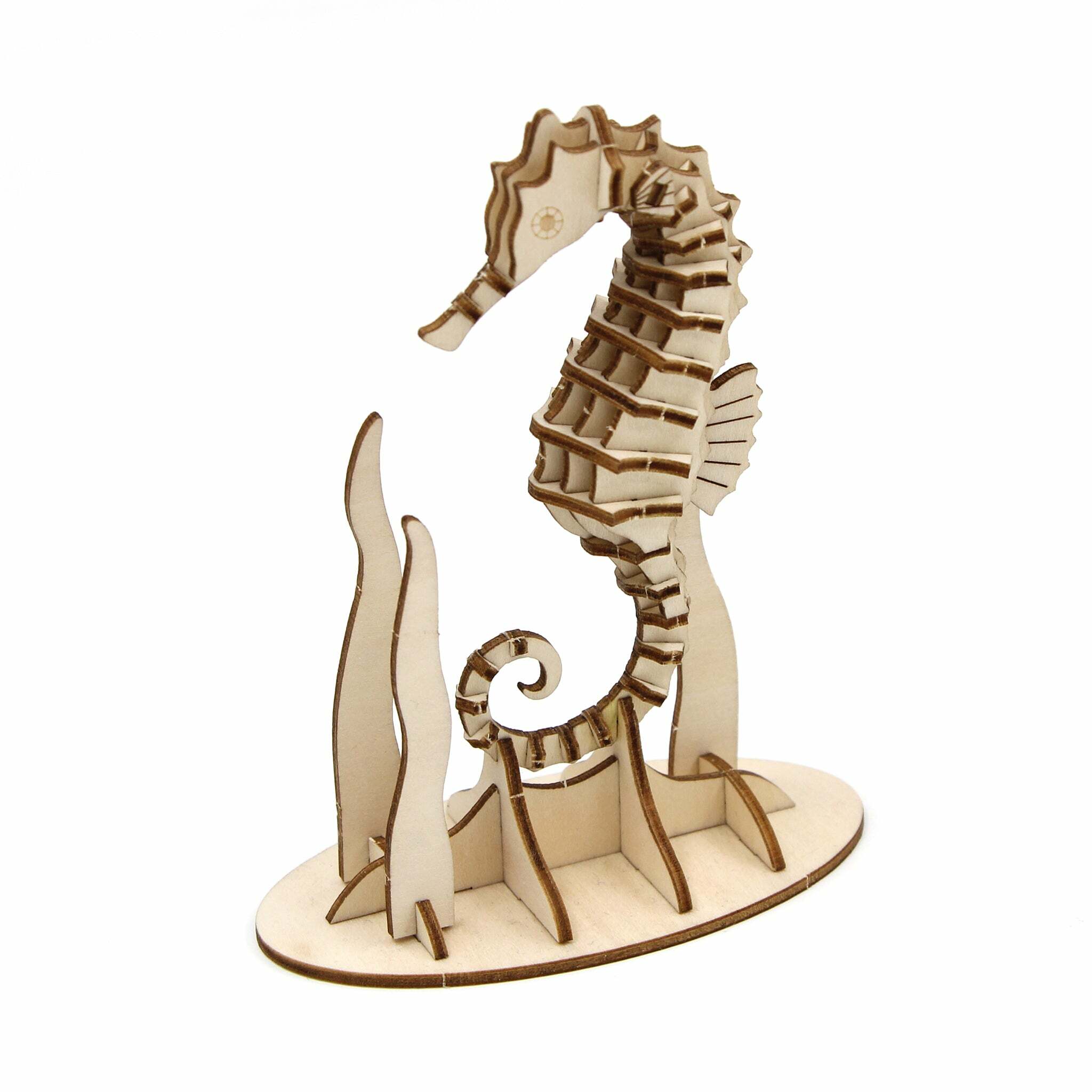JIGZLE (E) 3D PLYWOOD PUZZLE - Sea horse