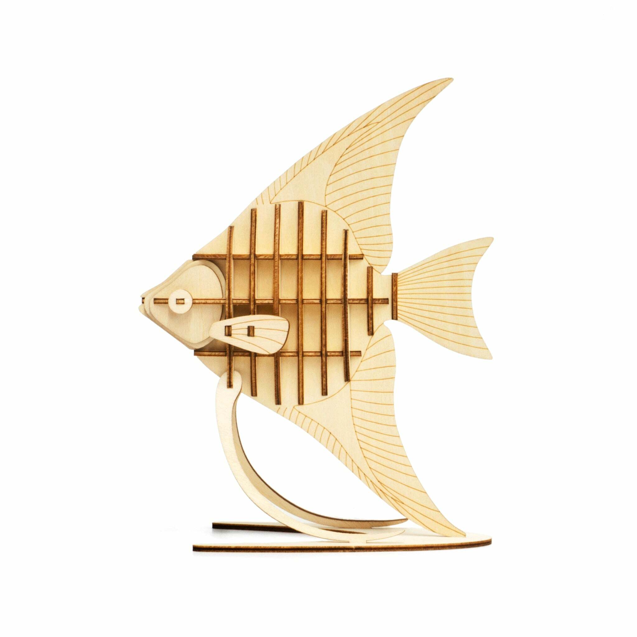 JIGZLE (E) 3D PLYWOOD PUZZLE - Angel Fish